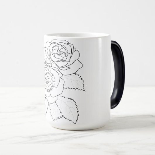 Function and Administration Floral Mug モーフィングマグカップ (正面右)