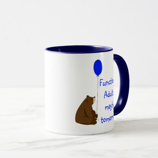 Functional Adult Maybe Tomorrow Quote マグカップ (正面右)