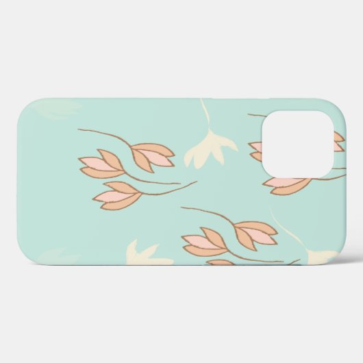 Funda de iPhone/iPad con diseño floral. Case-Mate iPhoneケース (裏面 (横))