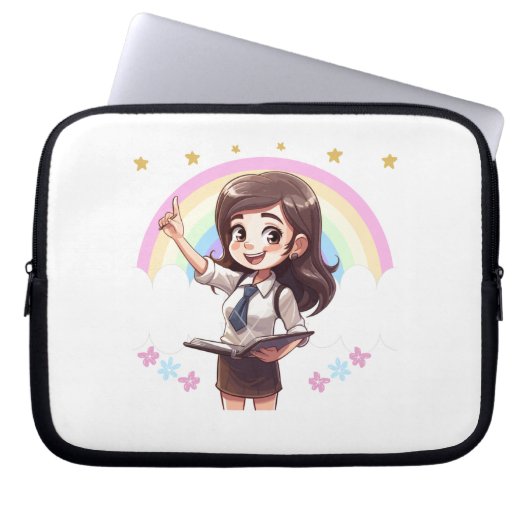 Funda de laptop para profesoras ラップトップスリーブ (正面)