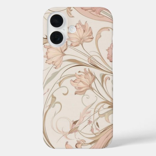 Funda de móvil Art Nouveau rosa Case-Mate iPhoneケース (裏面)