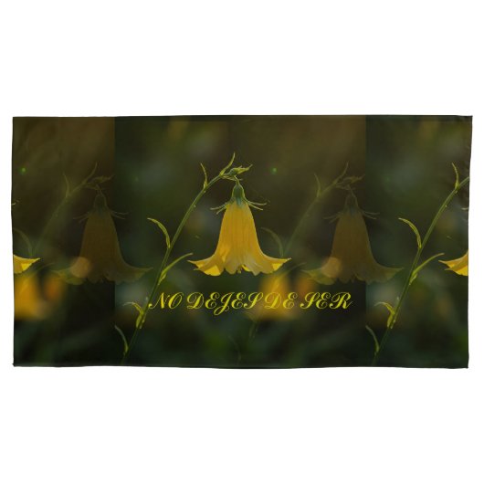 Funda Flor Campana Amarilla 枕カバー (正面)