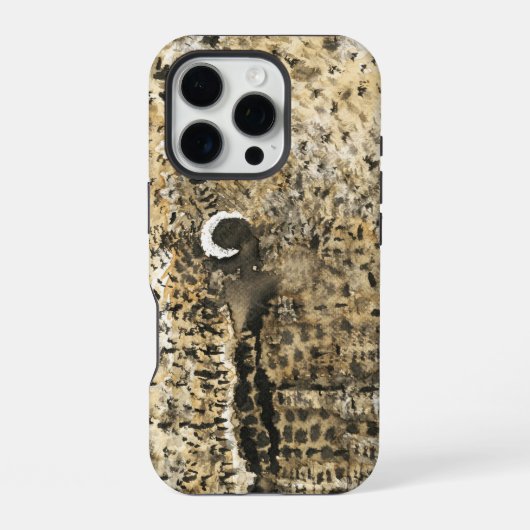 Funda iPhone Luna de café iPhoneケース (裏面)