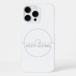 Funda iPhone Premium ‘Keep Going’ – Minimalista iPhone 16 Pro Maxケース