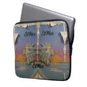 Funda Laptop 13" Neopreno León Rugiendo Papcut ラップトップスリーブ (正面左)