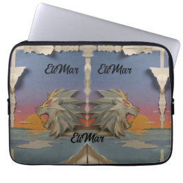 Funda Laptop 13" Neopreno León Rugiendo Papcut ラップトップスリーブ