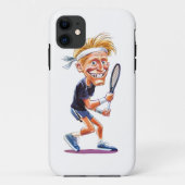 Funda movil caricatura tenista Case-Mate iPhoneケース (裏面)