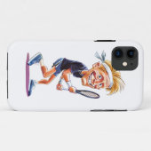 Funda movil caricatura tenista Case-Mate iPhoneケース (裏面(横))