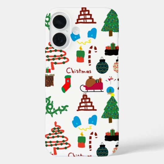 Funda Navidad Doodle Case-Mate iPhoneケース (裏面)