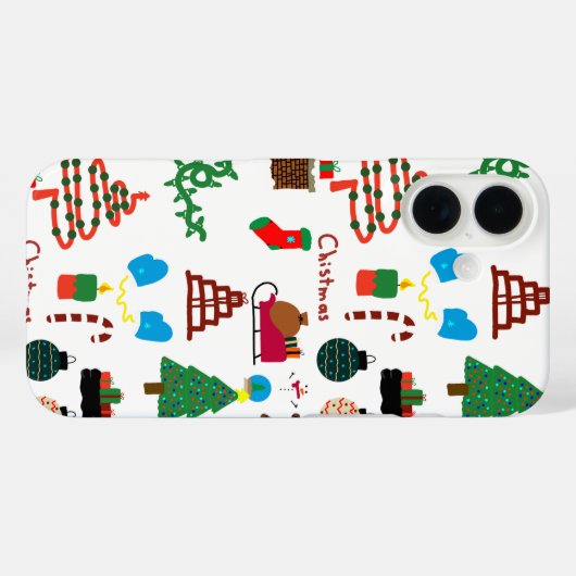 Funda Navidad Doodle  Case-Mate iPhoneケース (裏面 (横))