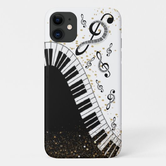 Funda para iPhone / iPad con piano y notas musical Case-Mate iPhoneケース (裏面)