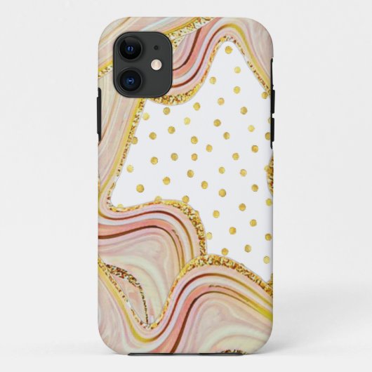 Funda para iPhone / iPad estilo mármol con lunares Case-Mate iPhoneケース (裏面)