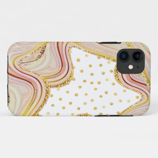 Funda para iPhone / iPad estilo mármol con lunares Case-Mate iPhoneケース (裏面(横))