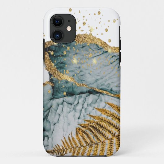 Funda para iPhone / iPad   mármol con dorado Case-Mate iPhoneケース (裏面)