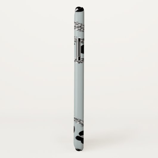 Funda para iPhone / iPad plateada con  leopardo Case-Mate iPhoneケース (裏面/右)