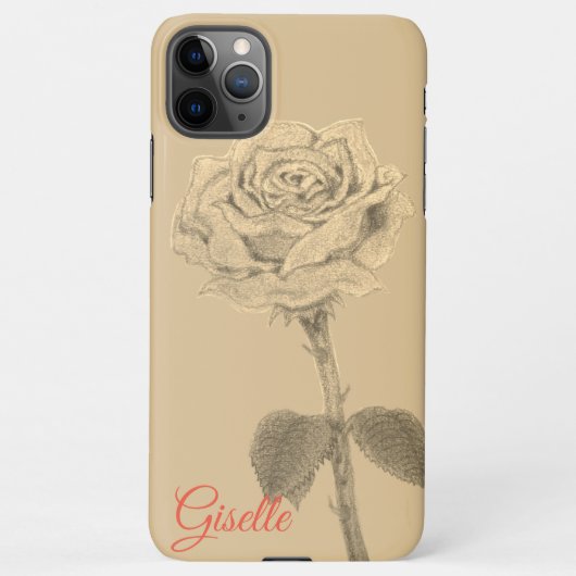 Funda Para iPhone rose iPhoneケース (裏面)