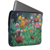 funda para laptop con diseño de flores ラップトップスリーブ (正面右)