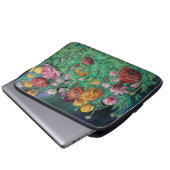 funda para laptop con diseño de flores ラップトップスリーブ (正面下部)