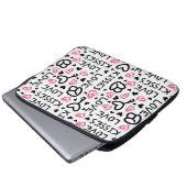 Funda para laptop estilo romántico moderno ラップトップスリーブ (正面下部)
