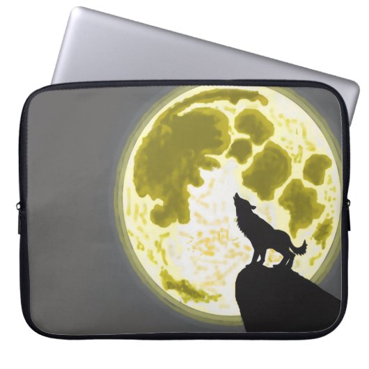 Funda Para Laptop Howling wolf ラップトップスリーブ (正面)