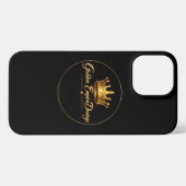 funda para móvil negro y dorado iPhoneケース (裏面横)
