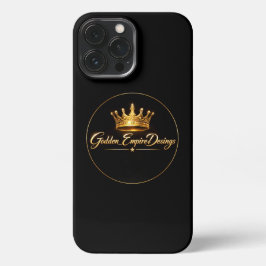 funda para móvil negro y dorado iPhone 13 pro maxケース