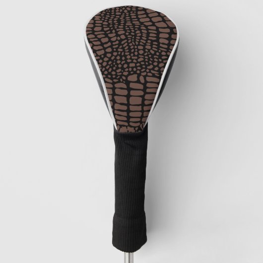Funda para palo de golf de animal marrón ゴルフヘッドカバー (正面)