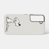 Funda para telefono samsung Chiripa el perro Galaxyケース (裏面横)