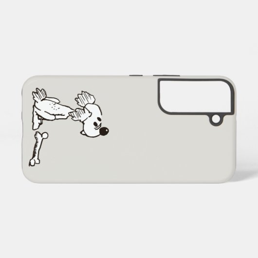Funda para telefono samsung Chiripa el perro Samsung Galaxyケース (裏面横)