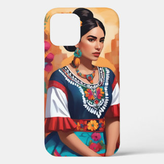 Fundas para iPhone 12 motivo mujer mexicana iPhone 12ケース