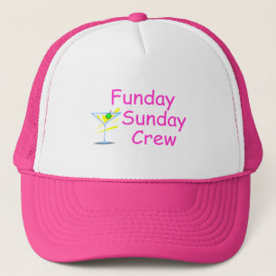 Funday日曜日の乗組員のピンク キャップ