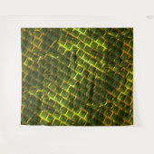 Fundo com imagem verde sob grade douradaって？ タペストリー (正面(横))