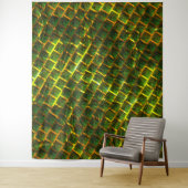 Fundo com imagem verde sob grade douradaって？ タペストリー (インサイチュ)
