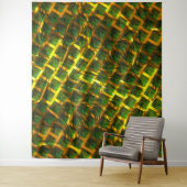 Fundo com imagem verde sob grade douradaって？ラルゴ。 タペストリー (インサイチュ)