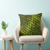 Fundo com imagem verde sob grade douradaって？ヴェルソ… クッション (椅子)