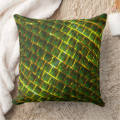 Fundo com imagem verde sob grade douradaって？ヴェルソ… クッション (ブランケット)