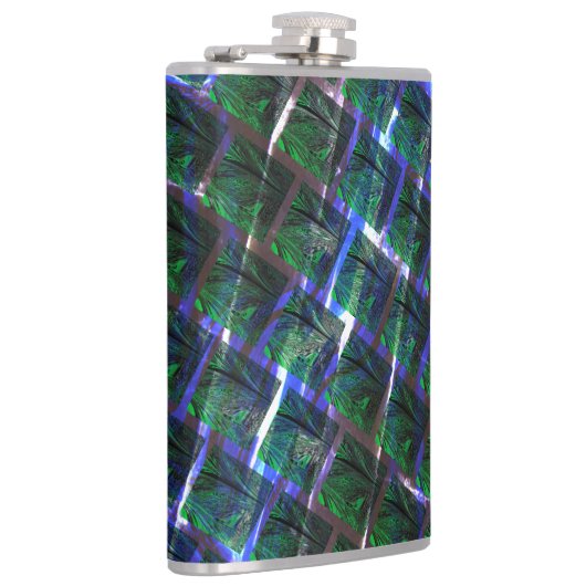 Fundo com imagem verde sob grade escuraって？ フラスク (右)