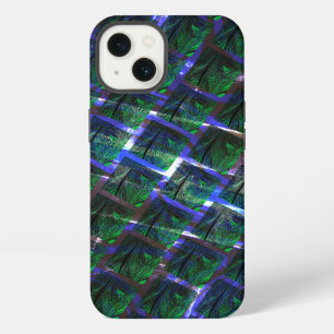 Fundo com imagem verde sob grade escuraって? iPhone 13ケース
