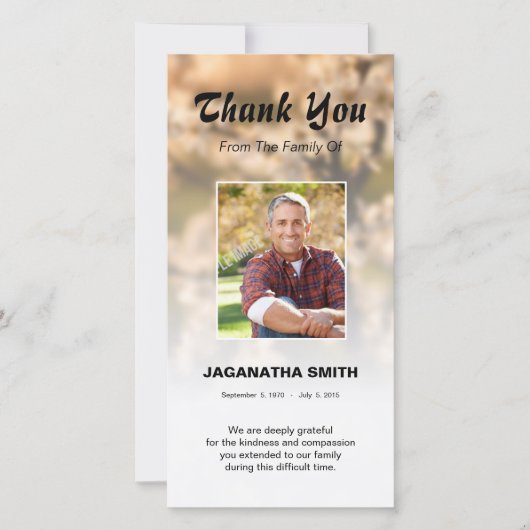 Funeraのサンキューカード サンキューカード (正面)