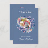 Funeraは写真カード感謝していしています サンキューカード (正面/裏面)