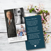 Funeral 3 Photo Sympathy Memorial Prayer 名刺