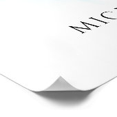 Funeral Celebrating Life of Photo Welcome Sign ポスター (角)