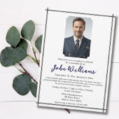 Funeral Celebration of Life Memorial Photo Modern 招待状