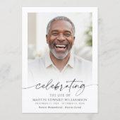 Funeral Celebration of Life Order of Service Photo プログラム (正面)