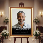 Funeral Forever In Our Hearts Photo Modern Script ポスター