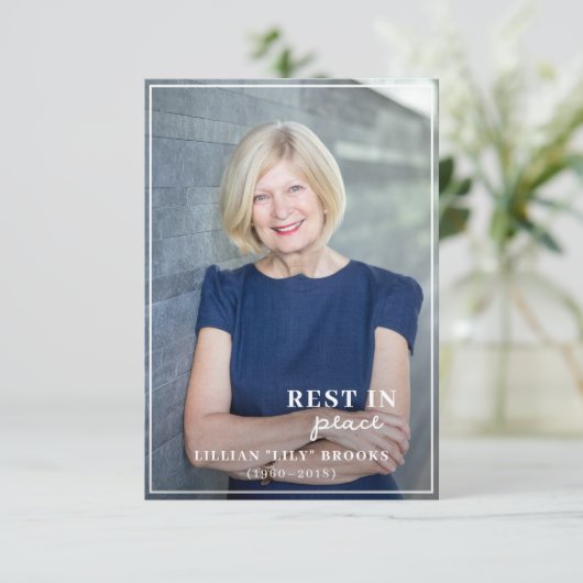 Funeral Full Custom Photo | Sympathy Memorial (スタンド正面)