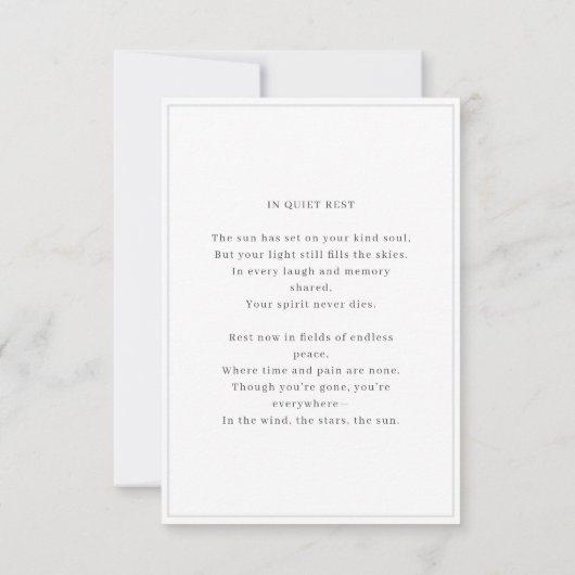 Funeral Full Custom Photo | Sympathy Memorial (裏面)