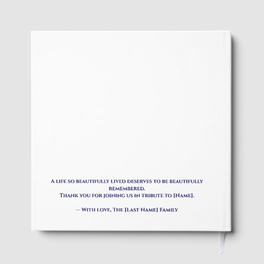 Funeral Guest Book ゲストブック (裏面)