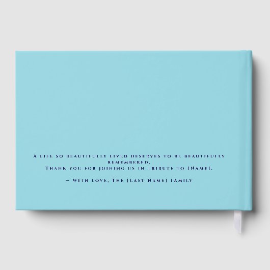 Funeral Guest Book ゲストブック (裏面)