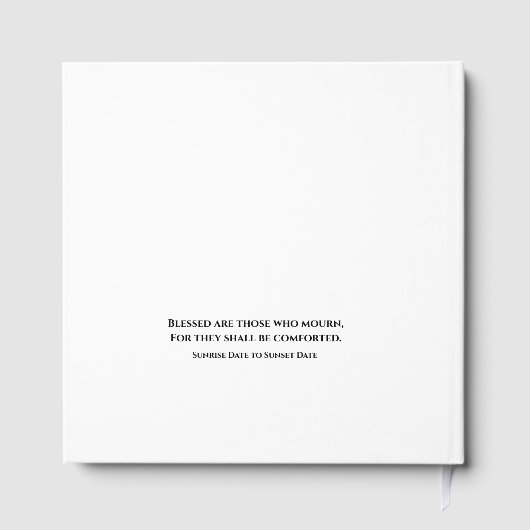 Funeral Guest Book ゲストブック (裏面)